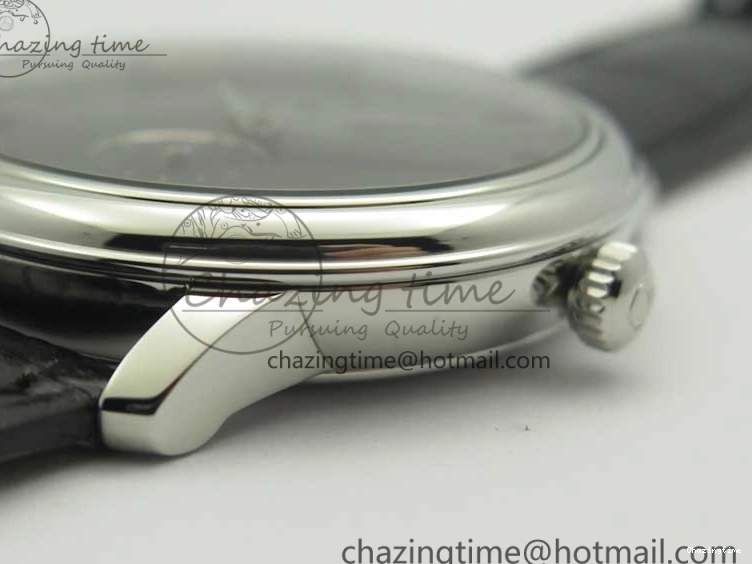 0325 De Ville Prestige Small Second TWF 1:1 Best Edition Black Dial on Black Leather Strap MIYOTA Resilient 8037